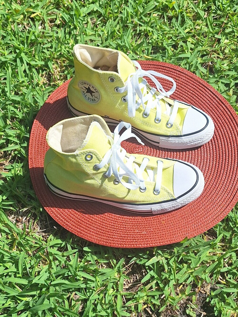 Converse Yellow Chuck Taylor High Top Unisex Sneakers